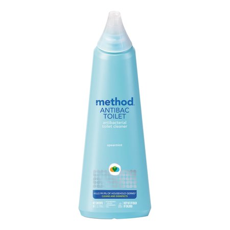 METHOD Antibacterial Toilet Cleaner, Spearmint, 24 oz Bottle, PK6 MTH01221CT